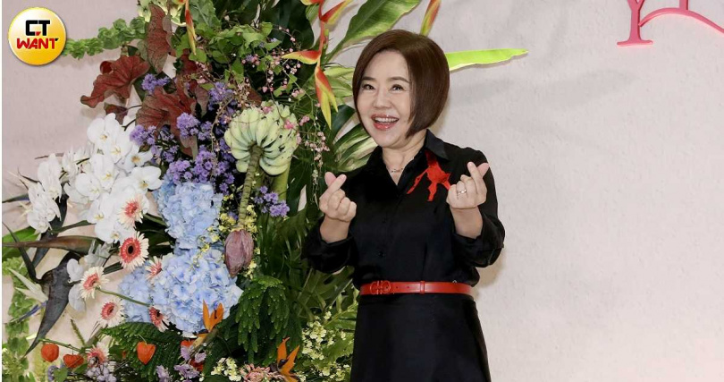 于美人出席納豆婚宴,表示希望大家進入婚姻前要先認清這件事,能夠接受踏入婚姻才能夠包容彼此。(圖/侯世駿攝)