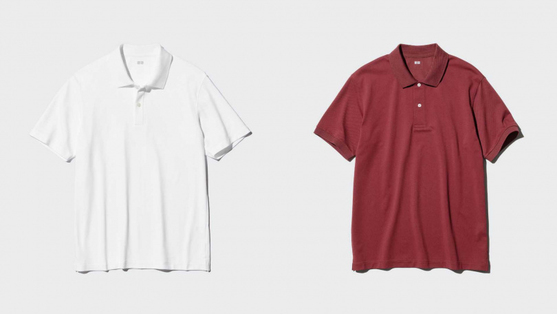 UNIQLO DRY網眼POLO衫(短袖)/790元,AIRism棉質網眼POLO衫(短袖)/790元(圖/品牌提供)