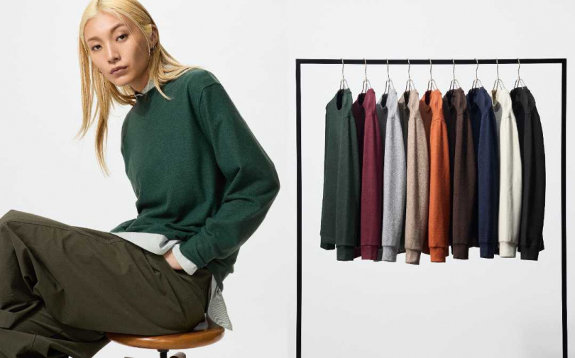 柔軟針織刷毛圓領T恤/感謝價格390元(圖/品牌提供)