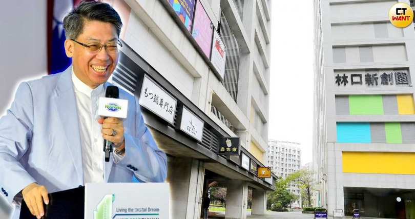 由資策會與周邊單位轉投資成立的資聯公司管理林口社宅B5、A6與A3一樓店面，破百「新創」戶調度在手讓同業很是羨慕，居民直指董事長龔仁文（左）和總統賴清德的好交情是資聯最大的底氣。（圖／CTWANT後製組）