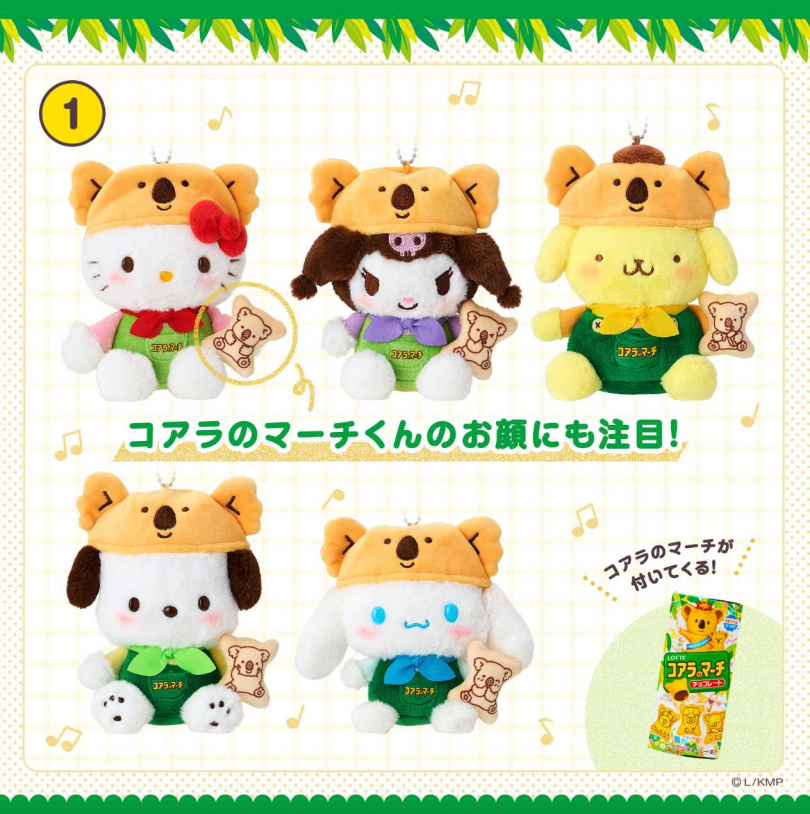 玩偶吊飾 （共5種）／各2,497日圓（圖／取自sanrio.co.jp）