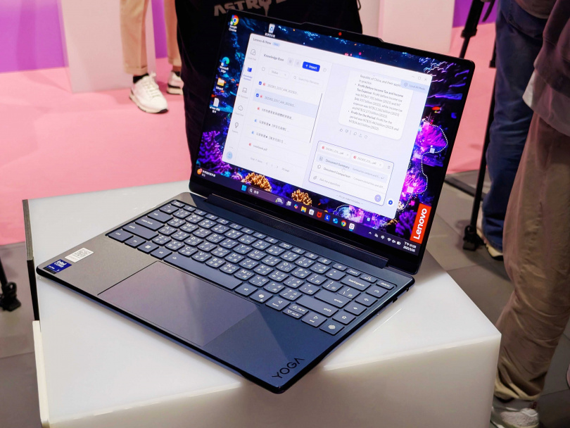 Yoga 9 2-in-1 Aura Edition。（圖／廖梓翔攝）
