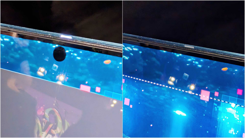 要使用時前鏡頭才會出現，不使用時前鏡頭會消失，幾乎找不到。（圖／廖梓翔攝）