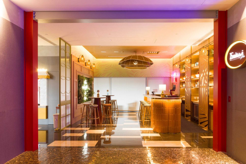 飯店酒吧Fruitini Bar。（圖／Two Tails Hotel Luzhou提供）