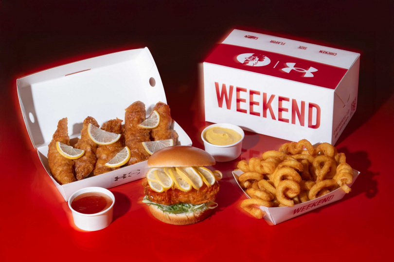 「UA HALO X 週末炸雞」 推出多款結合運動能量與罪惡美味的限定餐點。（圖／品牌提供）