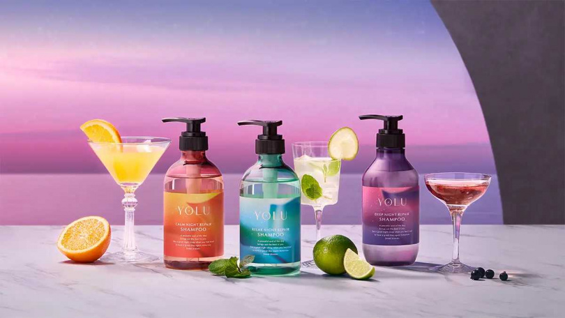 日本人氣洗髮品牌YOLU首度推出夏季限定 「微醺夜調系列」。（圖／品牌提供）