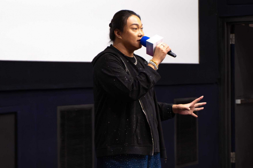 《好孩子》原型人物阿真在映後座談分享照顧失智症母親的過程。（圖／甲上提供）