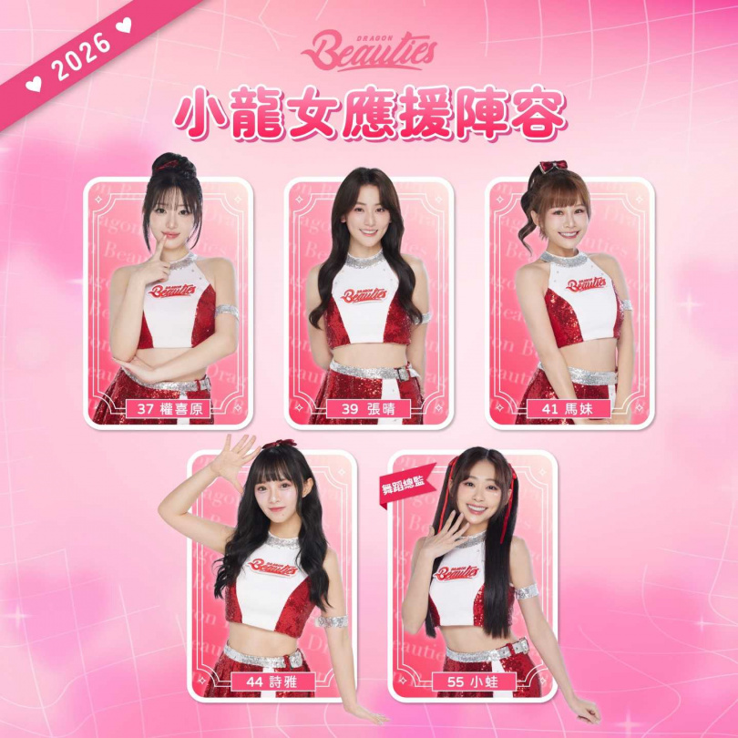 Dragon Beauties 新光人壽小龍女2026全新陣容公開。（圖／翻攝自臉書，Dragon Beauties小龍女）