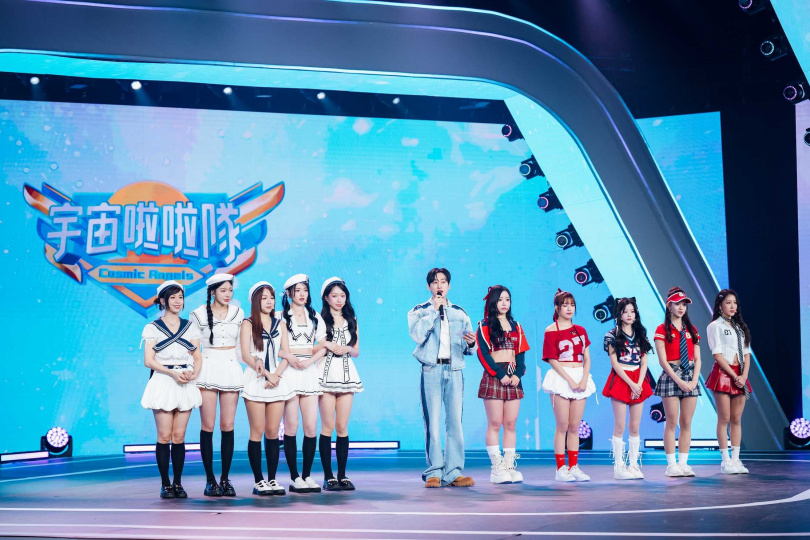 本集任務為應援單曲唱跳挑戰，選手需演繹兩首全新歌曲〈Level Up〉與〈Drama Queen〉，並現場演唱。（圖／緯來提供）