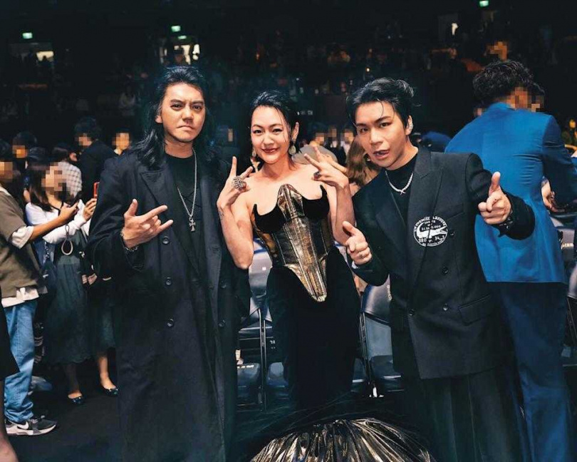 ，小S傳出（中）私下極度不樂意和吳姍儒一起報名金鐘獎，原因竟是吳宗憲。左為製作人B2陳彥銘，右為派翠克。 （圖／翻攝自Facebook／陳彥銘臉書）