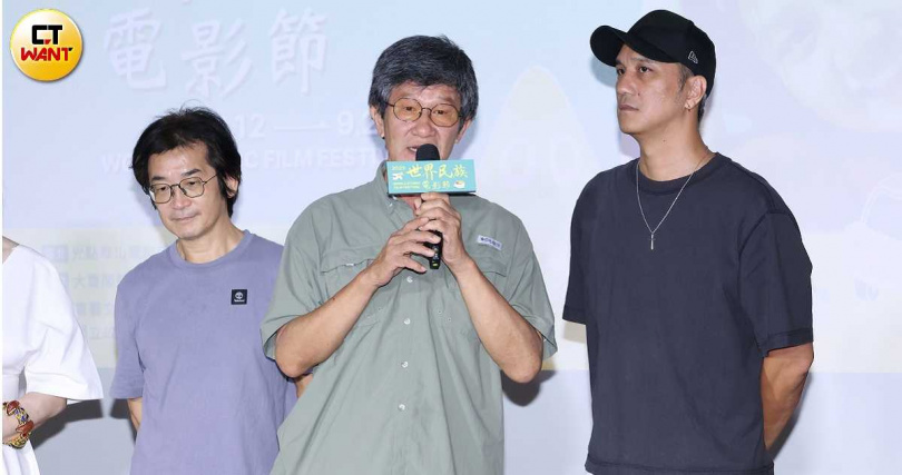 導演馬志翔(右起)、虞戡平、魏德聖也出席盛會。(圖/楊澍攝)