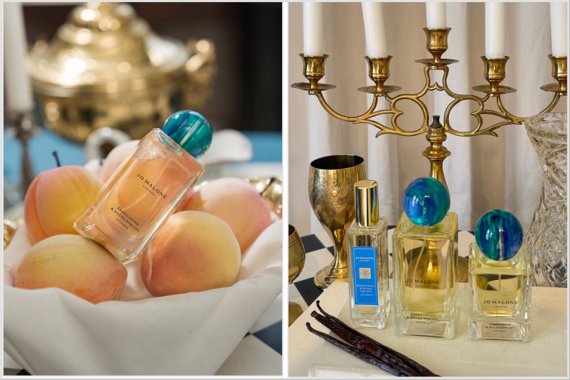 Jo Malone London 秋冬限定派對系列：檀香木與蜜漬杏桃香水 30ml / 3,050元、50ml / 4,350元、100ml / 6,100元（圖/品牌提供，黃筱婷攝）
