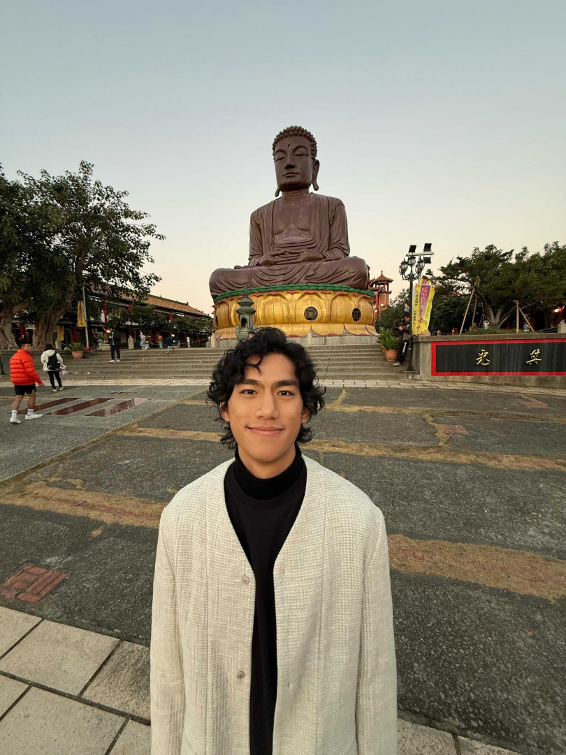 朱軒洋到彰化參加活動。(圖/麻吉砥加提供)