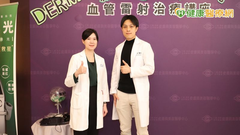 黃昭瑜主任（左）和蔡宗甫醫師（右）。