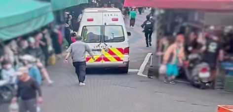 案發地點在婆媽出入的興德市場,引發不小的恐慌。(圖/翻攝畫面)