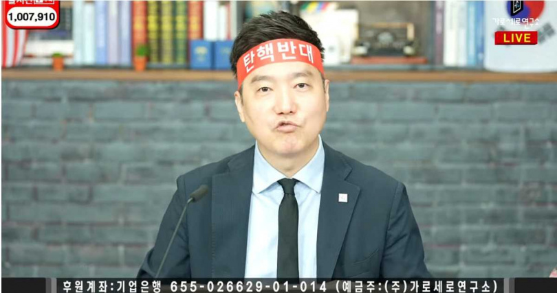 《橫豎研究所》金世義聲稱手上握有金秀賢的18禁「變態之作」，且多次提到「N號房」。（圖／翻攝《橫豎研究所》YouTube）