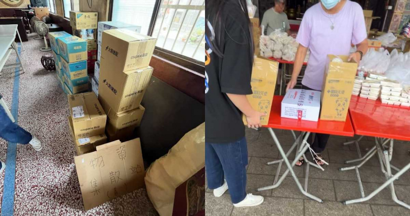 包子採買物資送抵台南災區。(圖/翻攝自包子Threads)