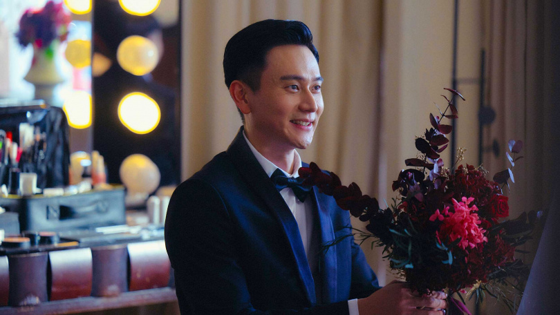 劉冠廷在《雙囍》中搶先體驗婚禮新郎。（圖／水花電影）