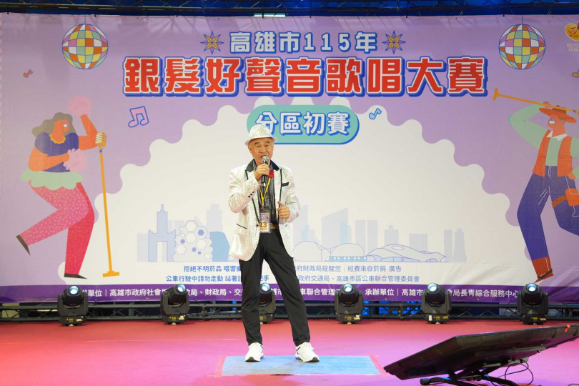 活力長青組第一名羅臨福先生。(圖/高雄市政府社會局提供)