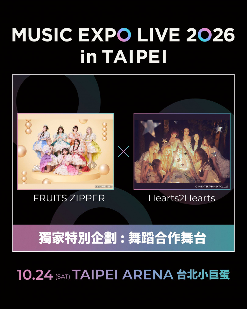日本女團FRUITS ZIPPER與韓國女團Hearts2Hearts將攜手合作。(圖/寬宏提供)