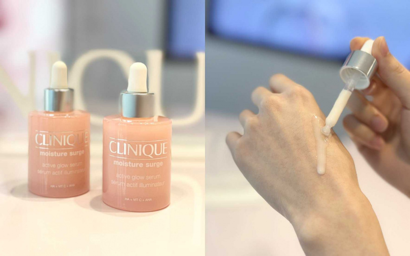 倩碧水磁場嫩亮保濕煥膚精華30ml／2,000元、50ml／2,800元（圖／吳雅鈴攝）