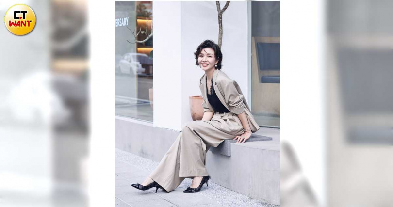 于子育透露金鐘獎當天會穿排灣族傳統服飾走紅毯。(圖/郭曉芸攝)