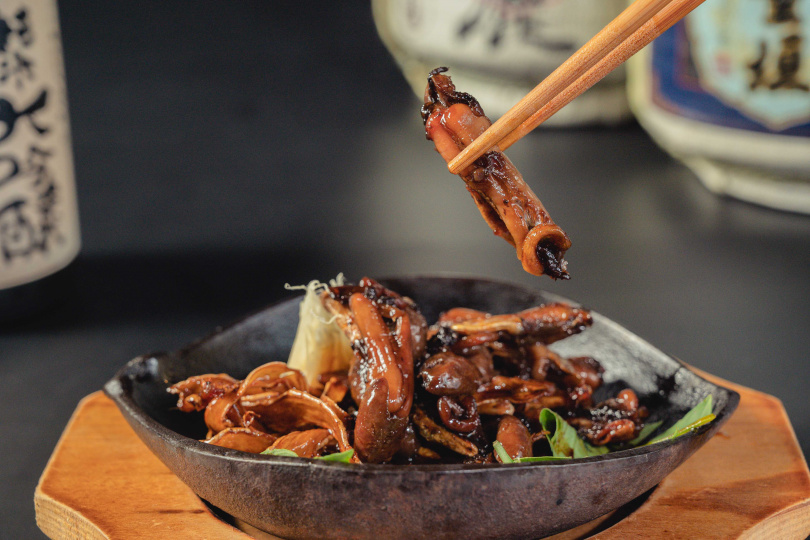 麻油風味鰻肝鐵板燒（圖／大江戶町提供）