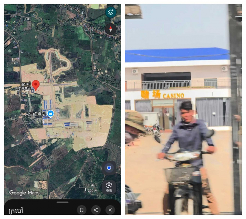 胡杰良指稱，此次能曝光新園區位置，全靠一名受困大馬男子冒險發送即時定位所致。（圖／翻攝自中國報）