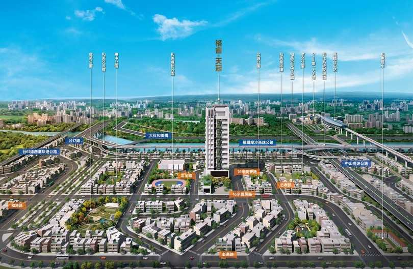 「三冠王建商」格睿建設即將於和美精華地段推出品牌代表作「天冠」，此為3D外觀示意圖。（圖／業者提供）
