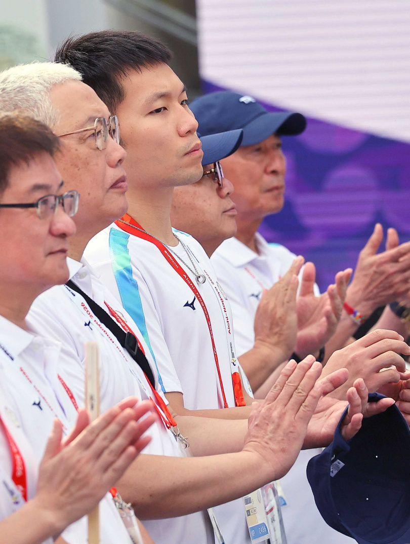 李洋率中華隊參加名古屋亞運選手村升旗及開村儀式。(圖/報系資料照)