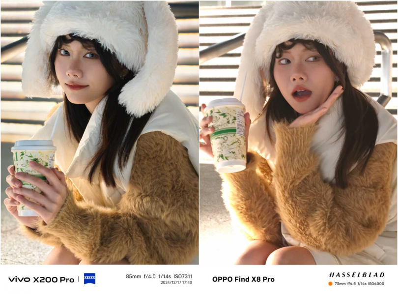 後置鏡頭人像模式人像拍攝（85mm）。