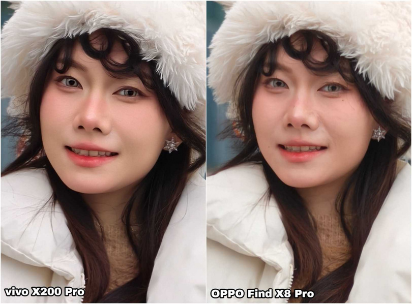 人像拍攝模式（50mm）放大比較。