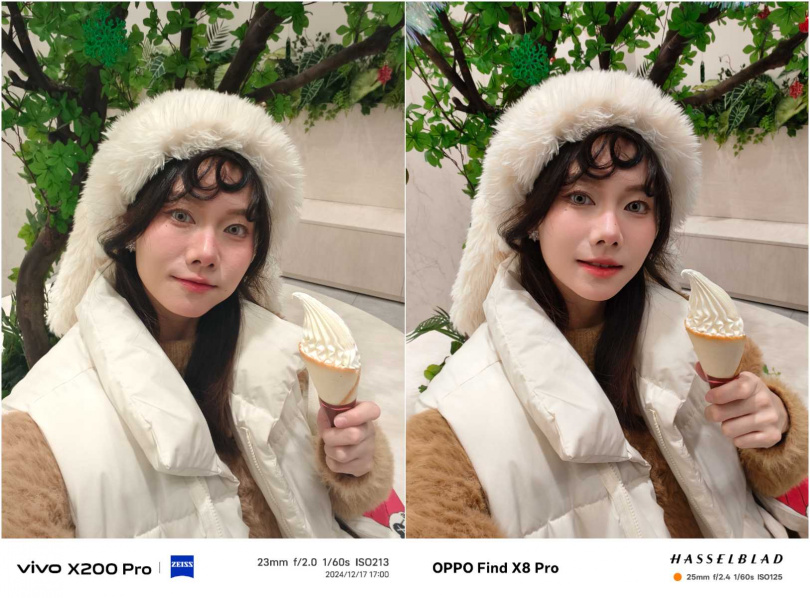 室內後置鏡頭一般模式人像拍攝。