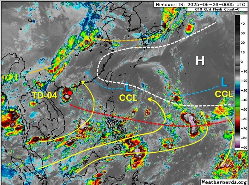 冷新低壓這2天會通過台灣附近。（圖／翻攝自天氣職人-吳聖宇臉書）