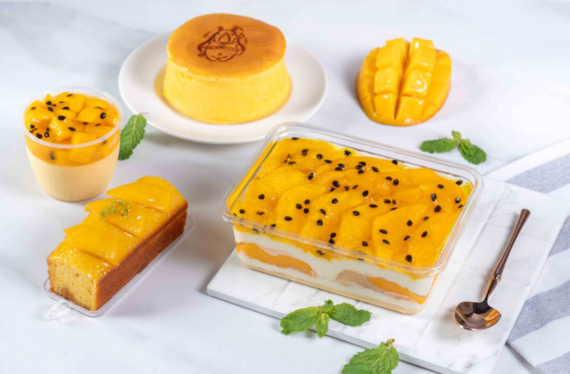 義大皇家酒店芒果系列新品上市，人氣熱銷款「芒果寶盒」今年更升級加入酸甜百香果。（圖／義大皇家酒店提供）