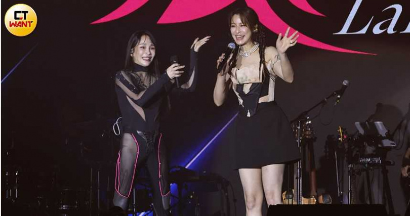 温嵐演唱會找來賴雅妍當驚喜嘉賓。（圖／焦正德攝）