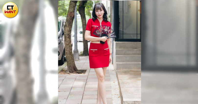 夢露老師擁有一雙美腿十分吸睛。（圖／楊澍攝）