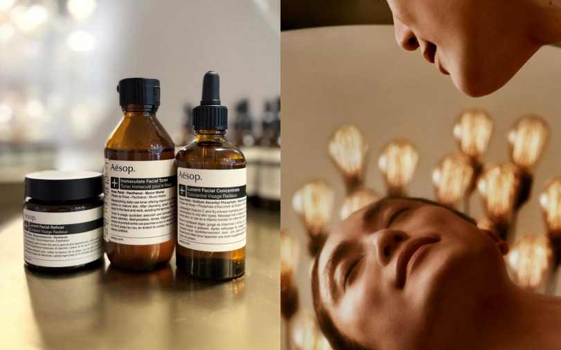 澄瑩亮采煥膚面膜的好搭檔，就是「純淨無瑕調理液」與「澄瑩面部精華素」。（圖／吳雅鈴攝、品牌提供）