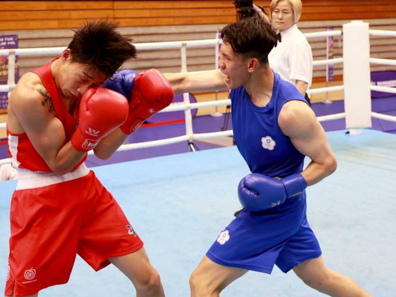 奧運金牌林郁婷陪練員李承威(右)成功摘金。（圖／台北市政府體育局提供）
