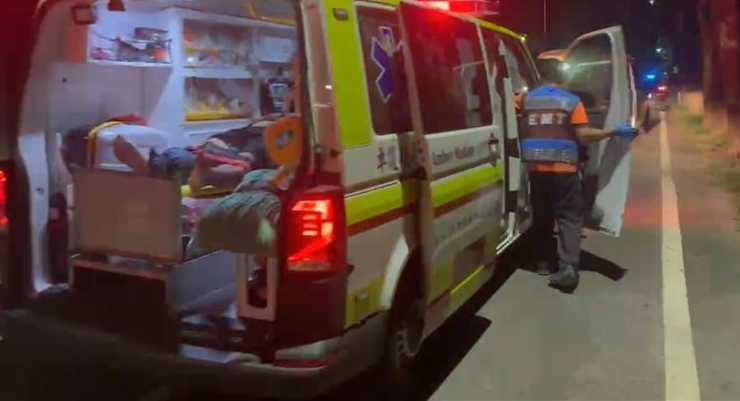 這起車禍有7人送醫，分別是4男和3女，其中包括1名9歲男童和1名2歲女童。（圖／翻攝畫面）