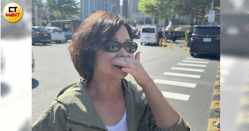 楊貴媚不捨顏正國的小孩還小。（圖／蘇聖倫攝）