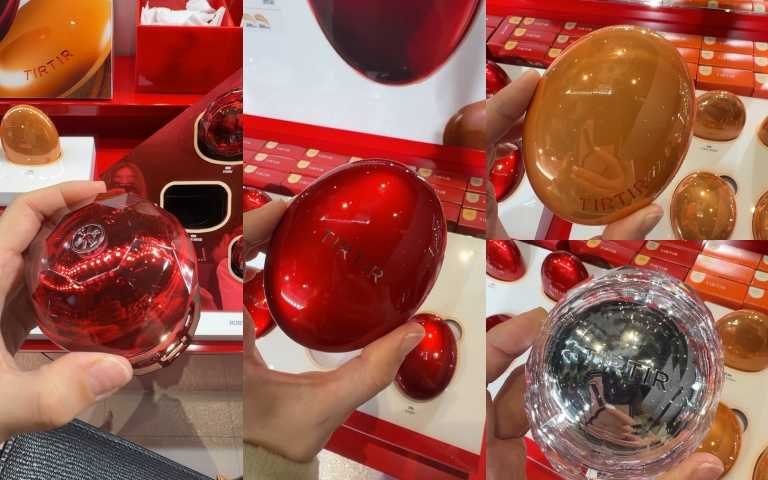 TIRTIR MASK FIT 氣墊系列 / 739元,左為全新未上市的新品是紅寶石光采氣墊。(圖/黃筱婷攝)