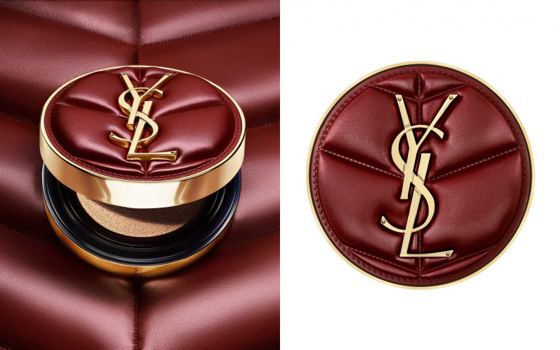 YSL恆久完美霧光氣墊粉餅雲朵皮革版/3,180元(圖/品牌提供)