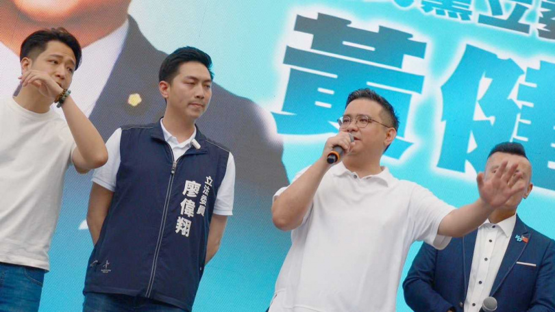 外界解讀台中三位藍委（左啟羅廷瑋、廖偉翔、黃健豪）被視為盧秀燕子弟兵，三人反罷全過關，對盧秀燕的下一步政壇佈局至關重要（圖／翻攝自黃健豪臉書）