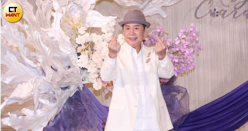 曾有戲劇合作的黃西田到場祝福。（圖／楊澍攝）