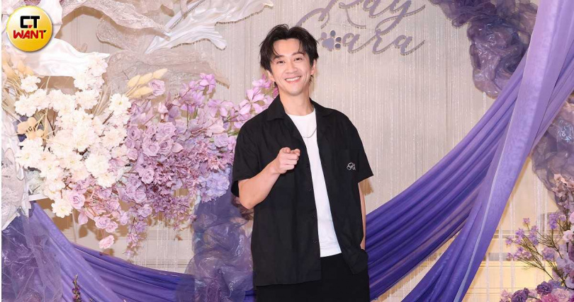 陳漢典超級準時，比新人還早到會場。（圖／楊澍攝）