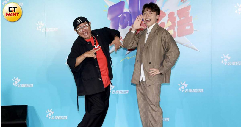 黃豪平（右）事先不知道Lulu婚訊。（圖／侯世駿攝）