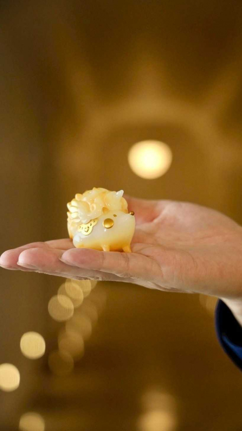 「竹北光節」刺刺公仔讓不少本地、外地鄉親趨之若鶩。（圖／翻攝自竹北市公所媒體群組）