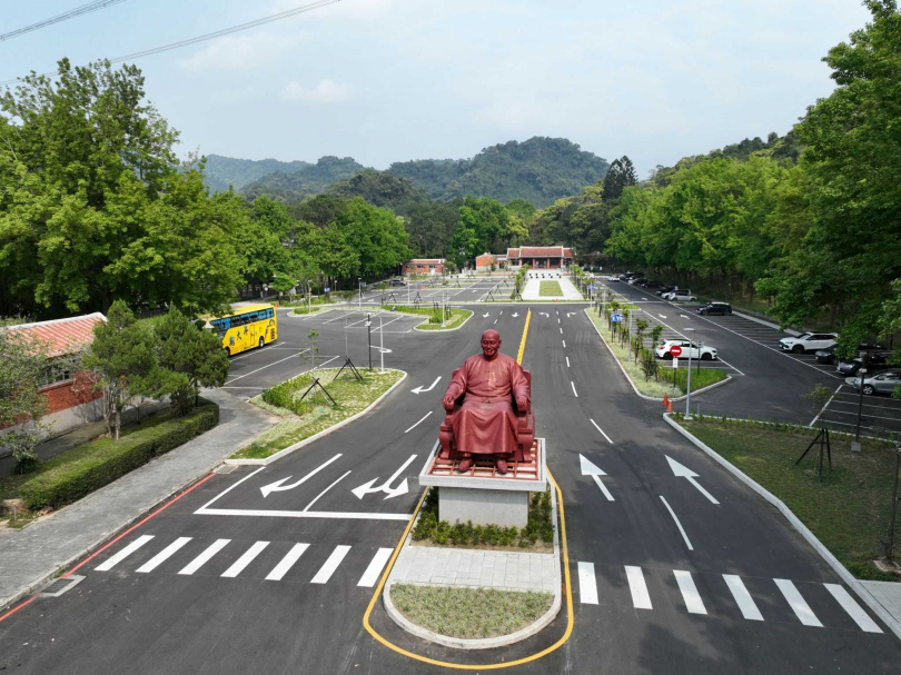 慈湖已於112年10月完工並開放，並無網路謠傳園區拆除之情形。（圖／桃園市政府風景區提供）