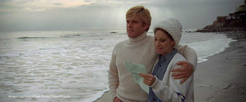 勞勃瑞福與芭芭拉史翠珊合演的《往日情懷》是文藝愛情片的經典之作。(圖/金馬執委會提供)